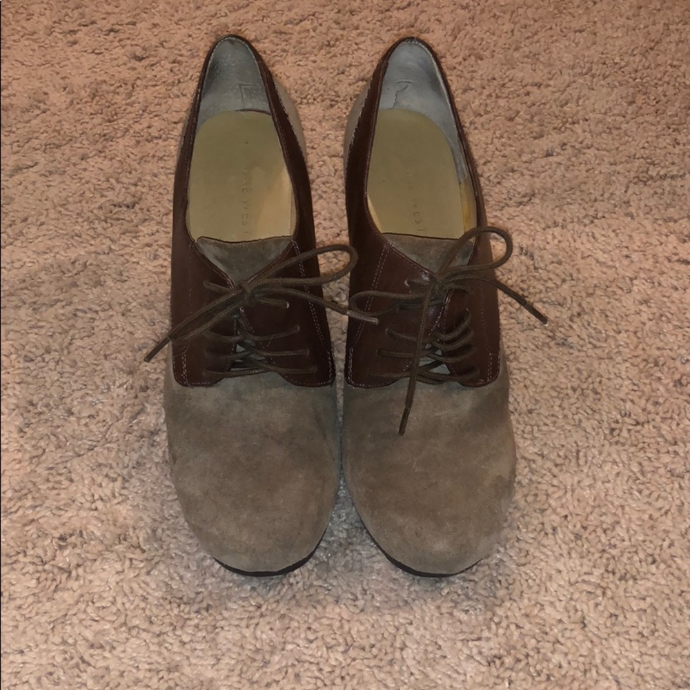 Brown suede booties - Nine West (nwcandyce)